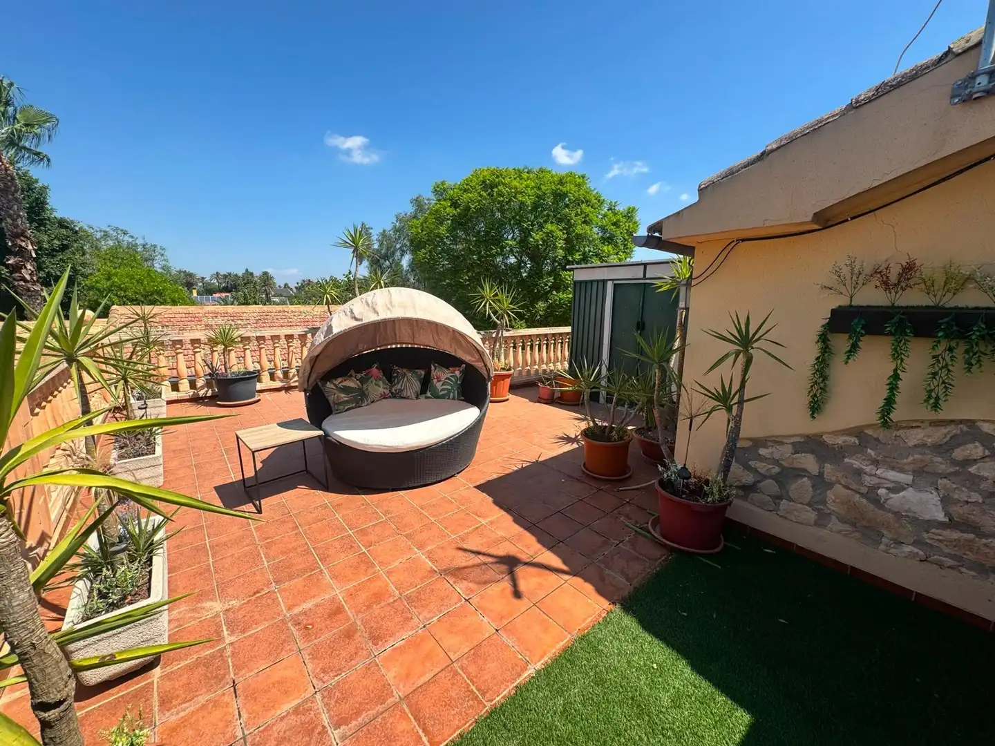 Terrassa de Casa o xalet en venda en Elche / Elx amb Aire condicionat, Jardí privat i Terrassa