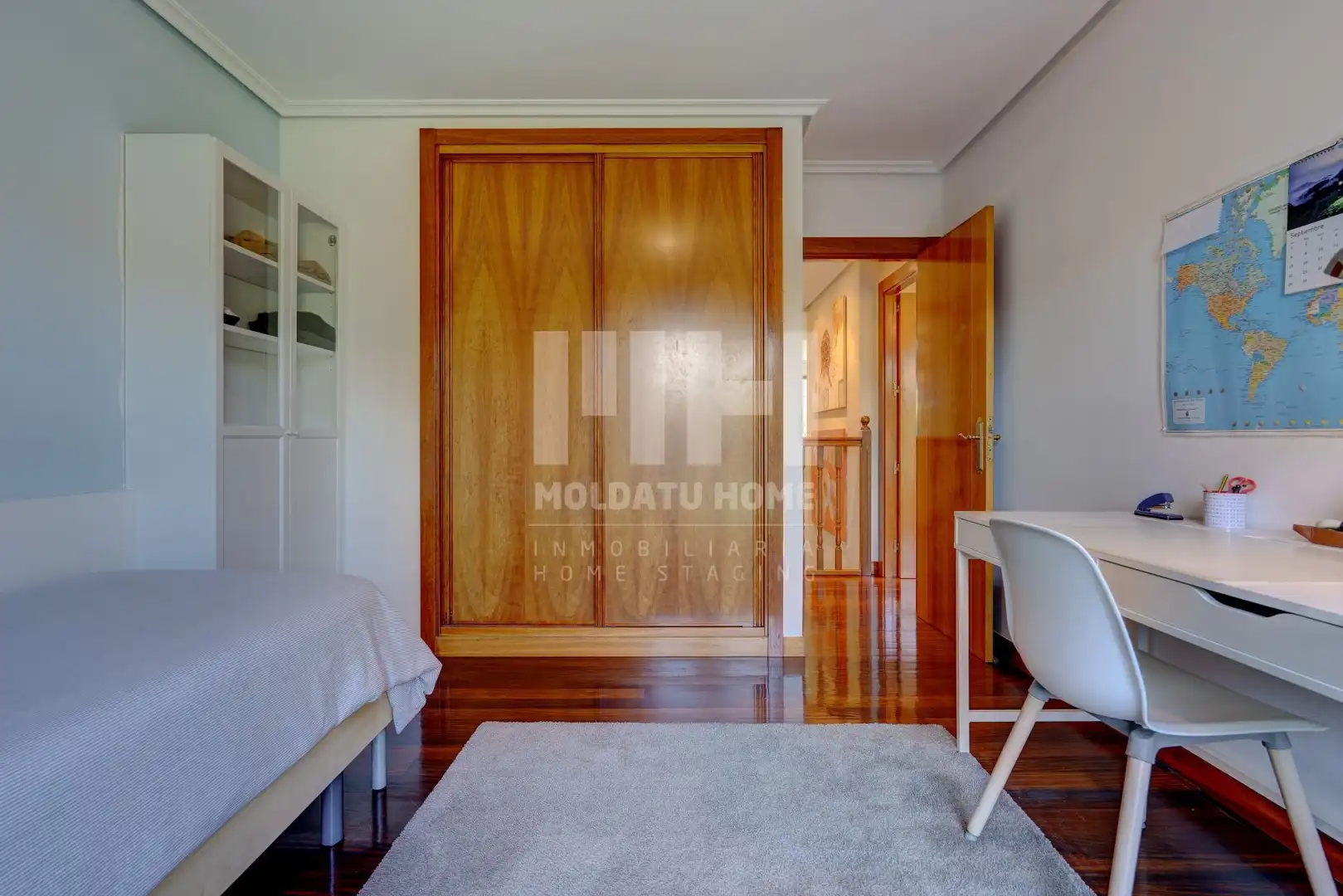 Schlafzimmer von Wohnung zur Miete in Donostia - San Sebastián  mit Heizung, Privatgarten und Terrasse
