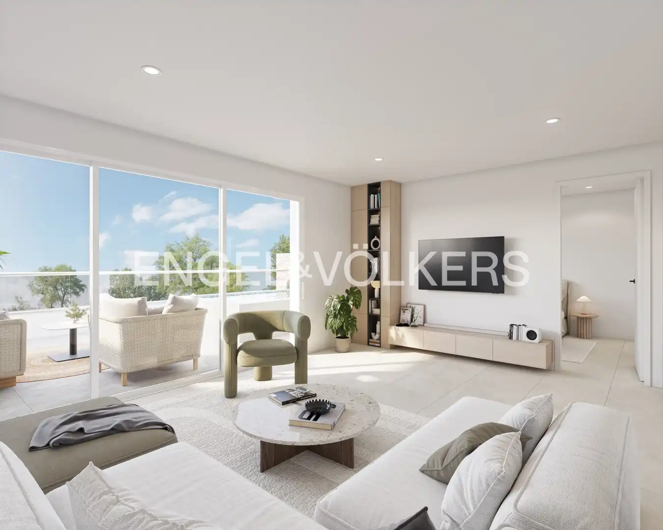 Sala de estar de Apartamento en venta en Pilar de la Horadada con Aire acondicionado, Calefacción y Jardín privado