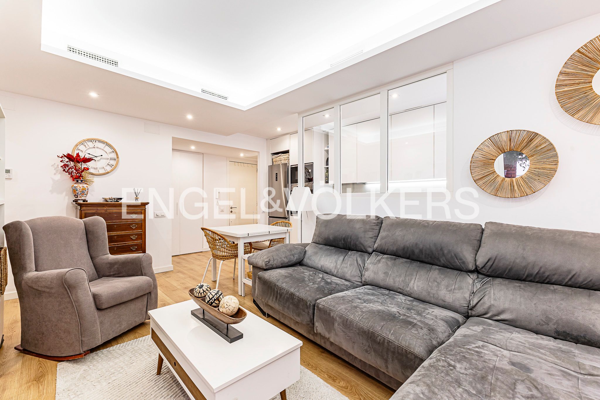 Sala de estar de Piso en venta en  Barcelona Capital con Aire acondicionado, Calefacción y Balcón