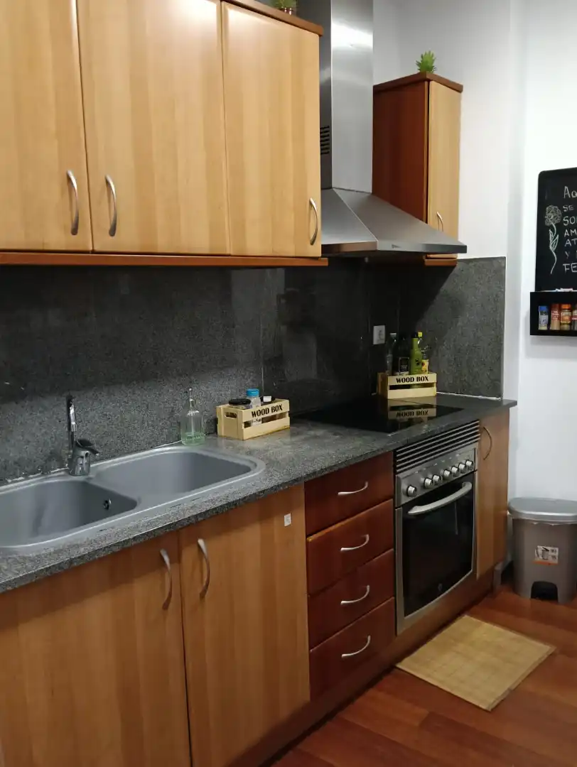 Cocina de Estudio de alquiler en Xàtiva con Aire acondicionado, Calefacción y Parquet