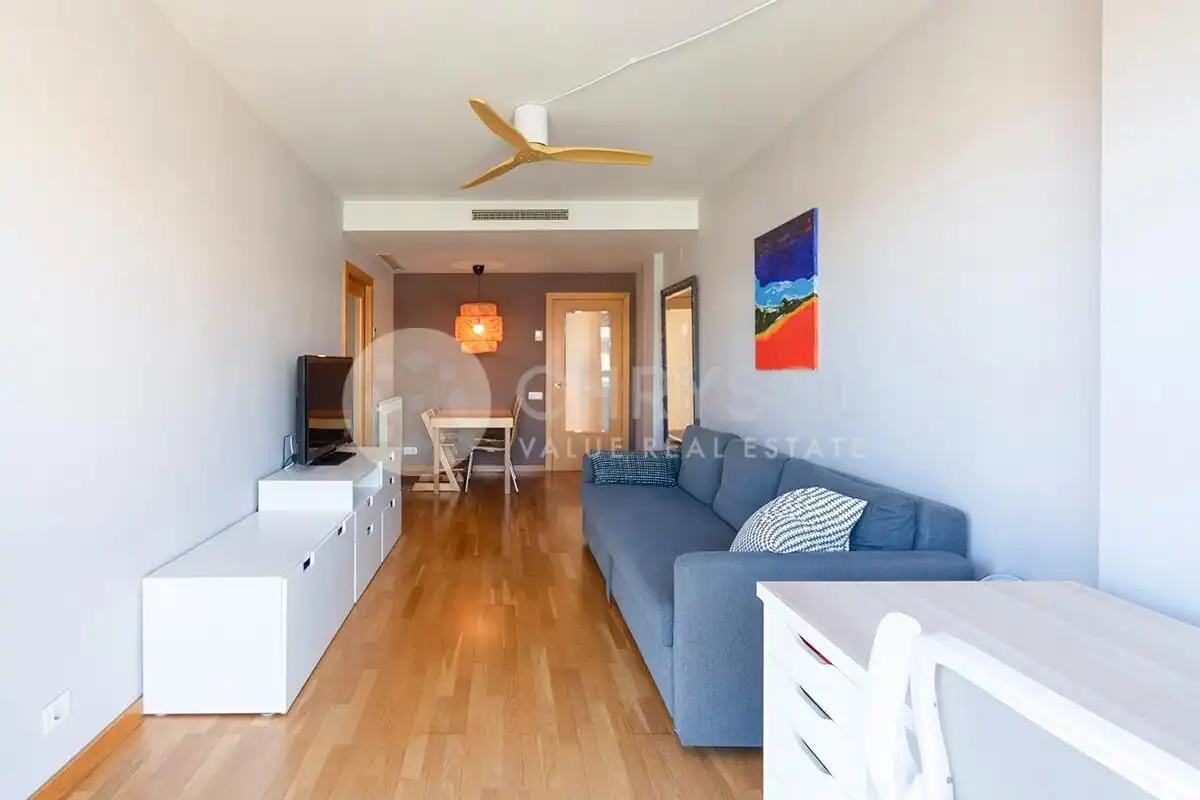 Living room of Flat for sale in Barcelona  with Air Conditioner, Heating and Private garden