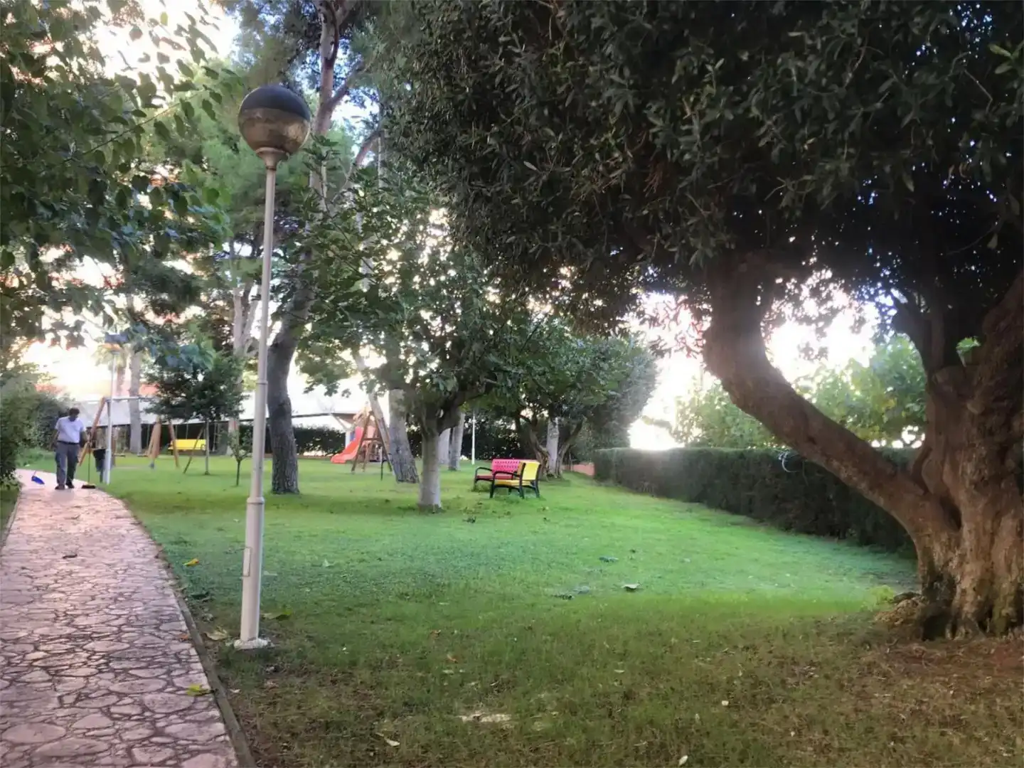 Garten von Wohnung zur Miete in Benidorm mit Klimaanlage, Privatgarten und Schwimmbad