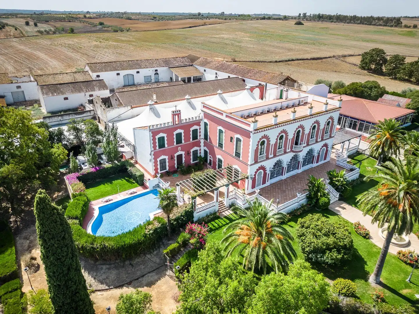 Außenansicht von Country house zum Verkauf in Villalba del Alcor mit Klimaanlage, Privatgarten und Abstellraum