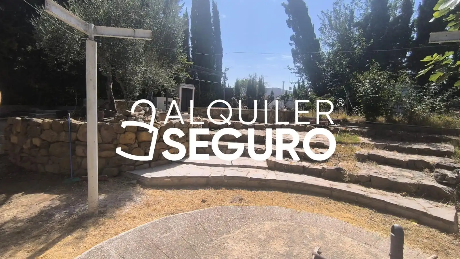 Jardín de Casa o chalet de alquiler en Almensilla con Trastero, Piscina y Amueblado