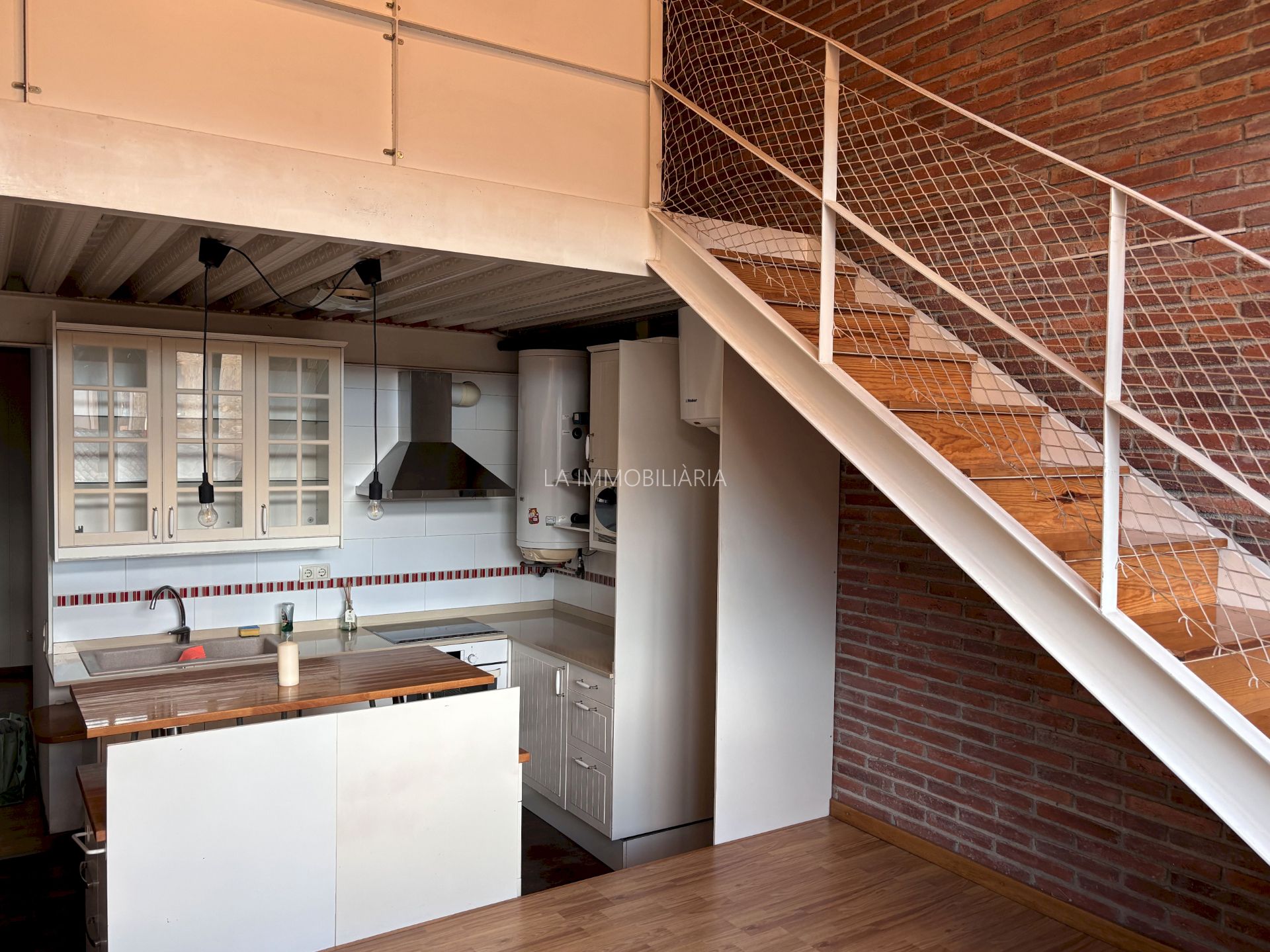 Cuina de Loft en venda en Castellterçol amb Calefacció, Parquet i Moblat