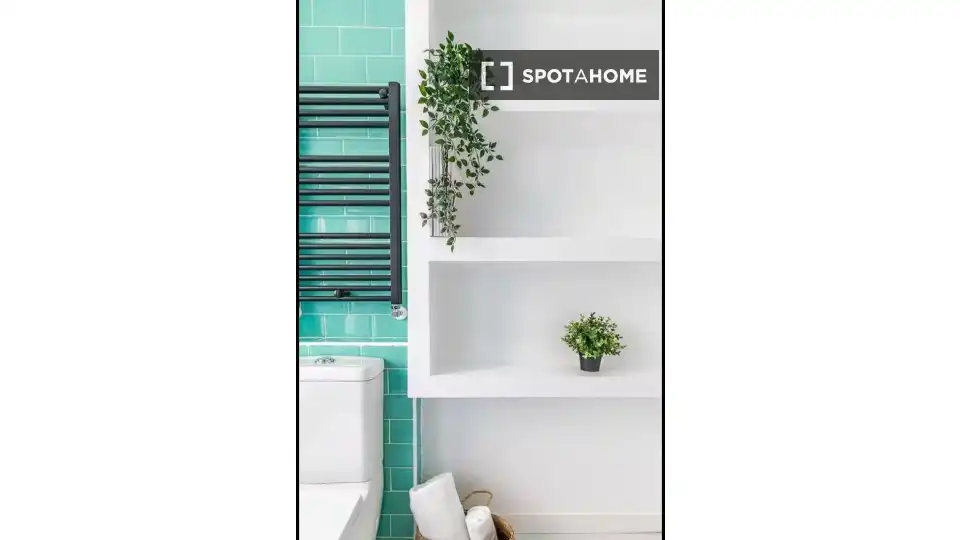 Bathroom of Flat for rent in Madrid  with Air Conditioner, Heating and Furnished