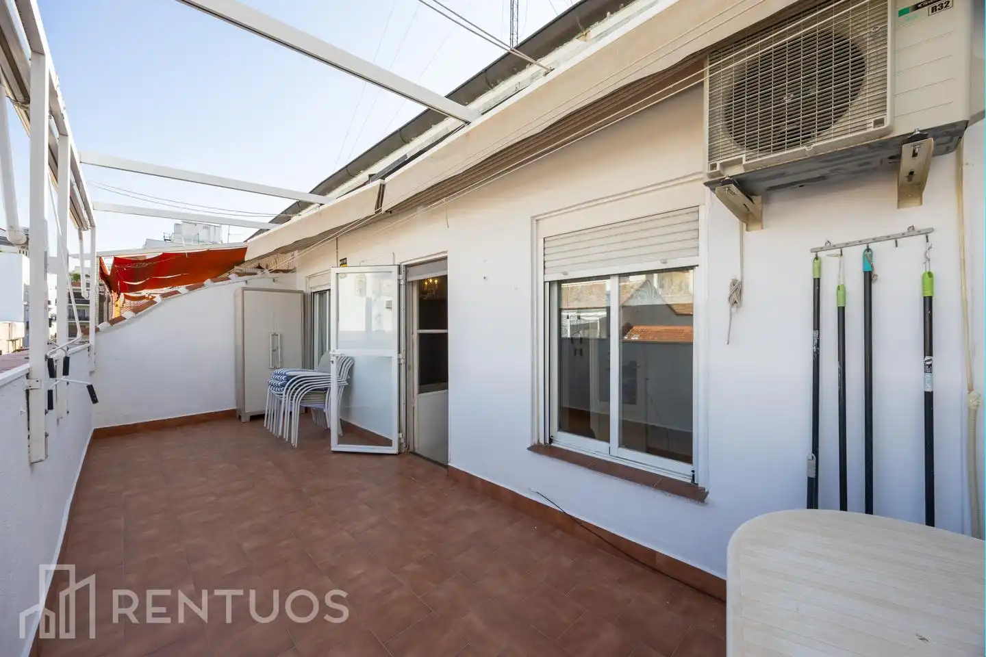 Terrace of Attic for rent in Madrid  with Air Conditioner, Heating and Parquet flooring
