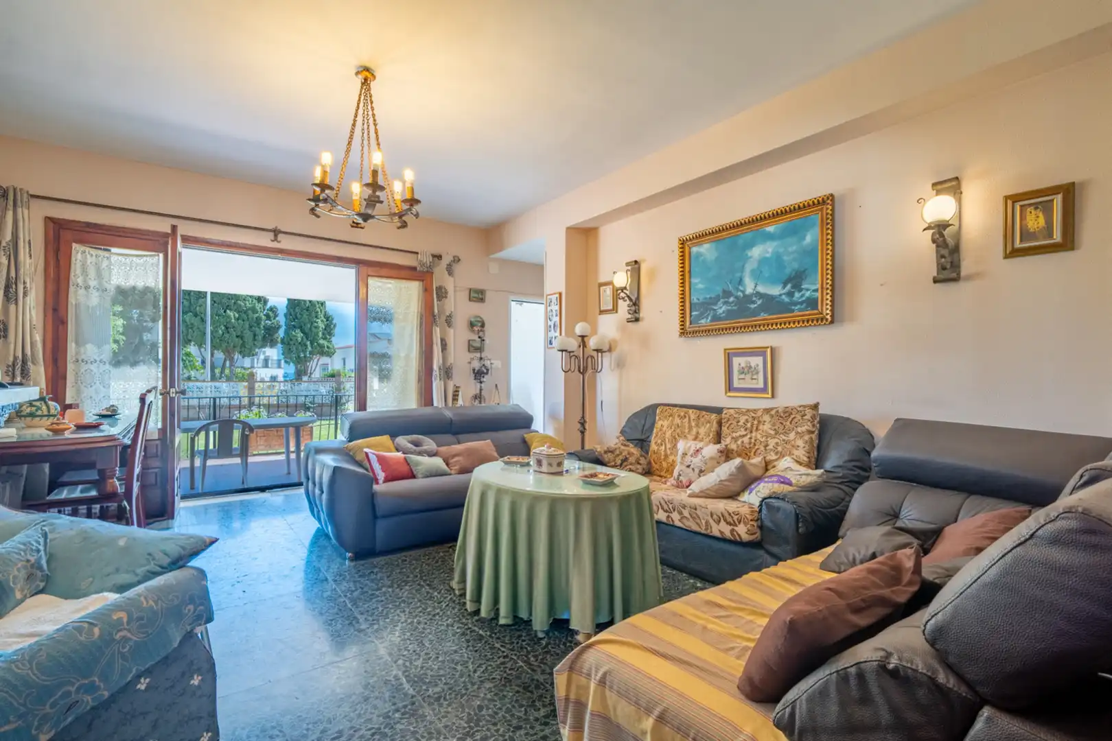 Sala de estar de Casa o chalet en venta en Rincón de la Victoria con Aire acondicionado, Jardín privado y Terraza