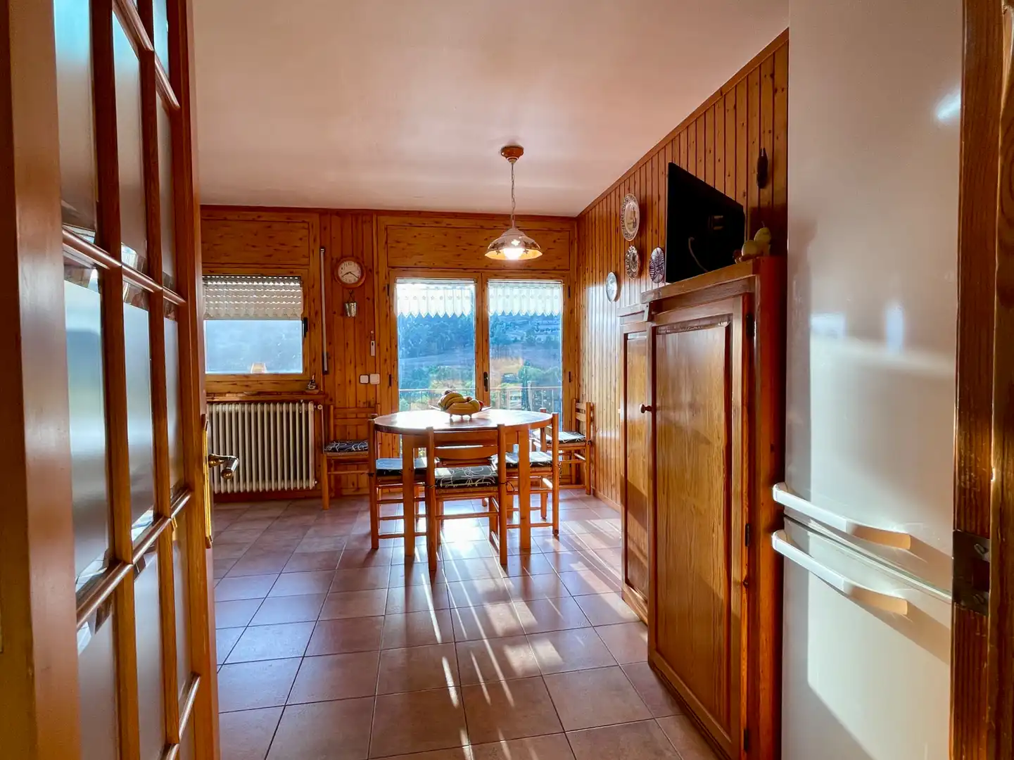 Comedor de Casa o chalet en venta en Sant Pau de Segúries con Aire acondicionado, Jardín privado y Terraza