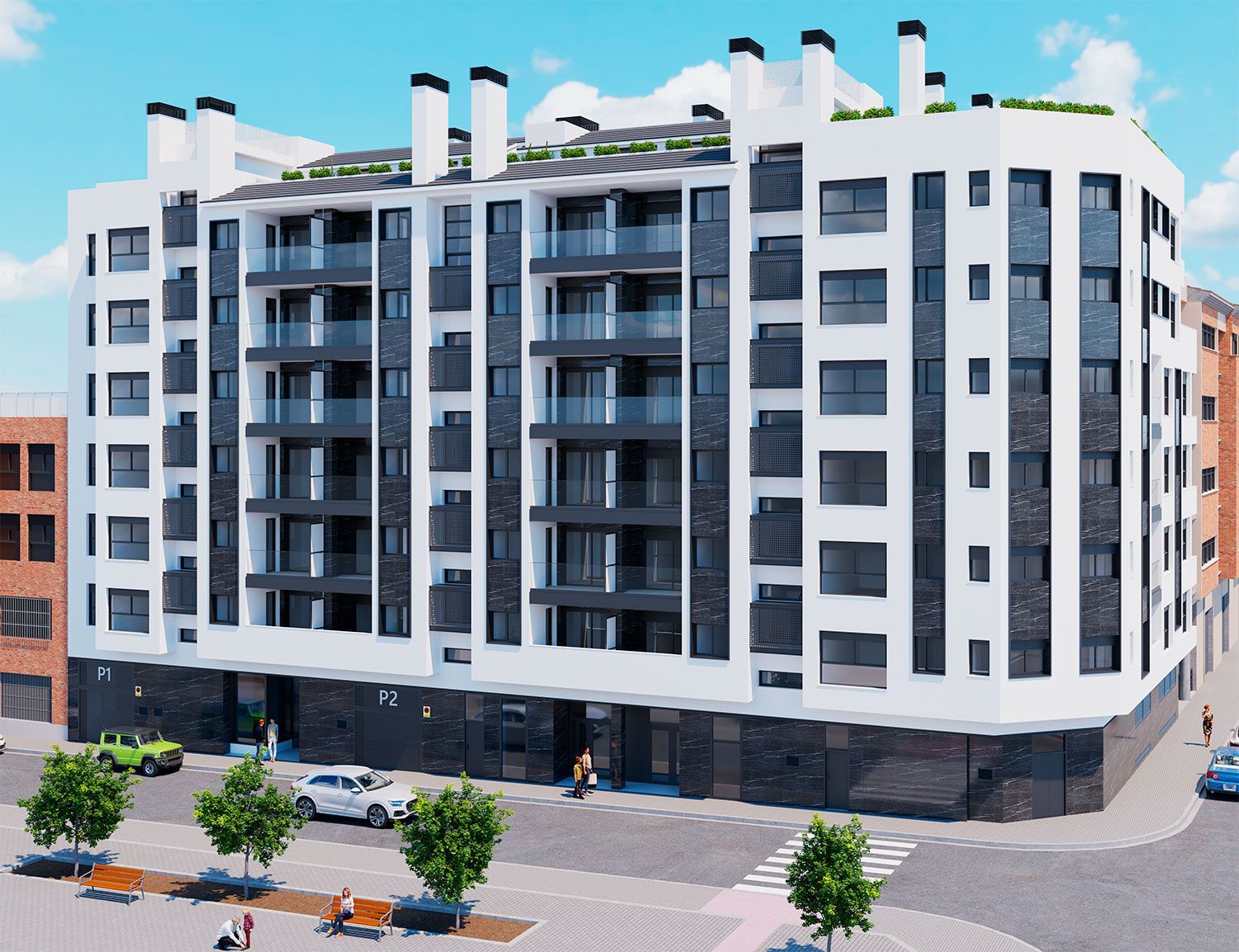 Exterior view of Apartment for sale in Castellón de la Plana / Castelló de la Plana  with Air Conditioner, Heating and Furnished