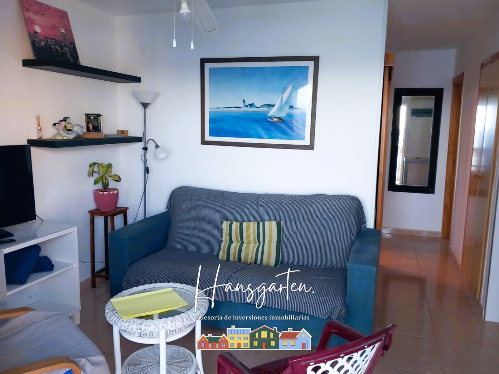 Living room of Apartment for sale in San Bartolomé de Tirajana  with Air Conditioner, Heating and Furnished