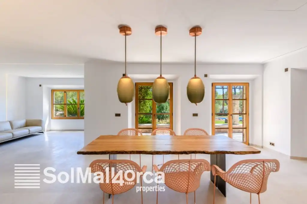 Dining room of Country homes for sale in Pollença  with Air Conditioner, Heating and Private garden