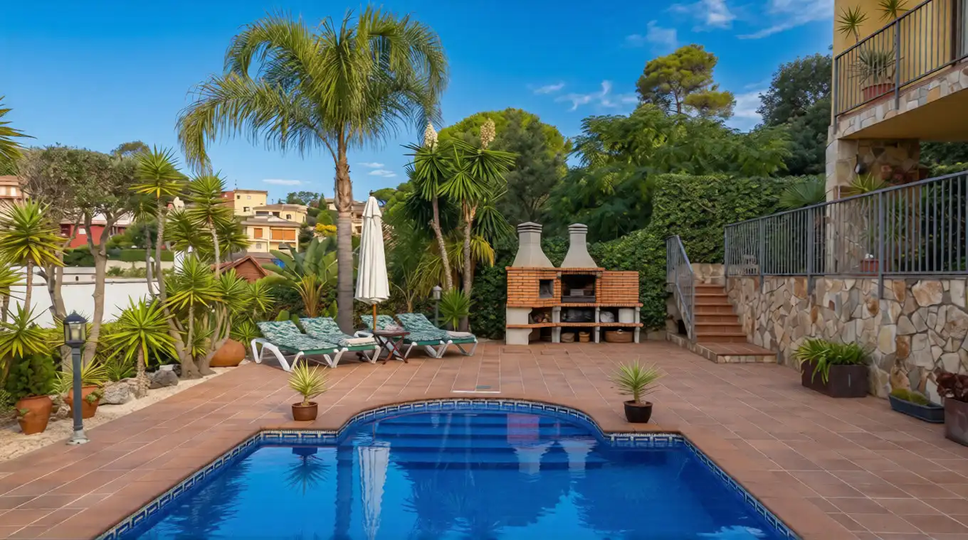 Swimming pool of Houses for sale in Tordera  with Air Conditioner, Heating and Private garden