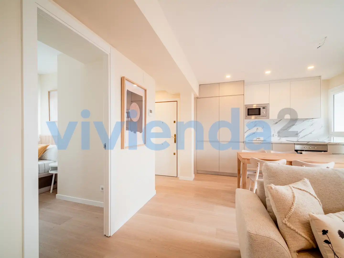 Wohnzimmer von Wohnung zur Miete in Madrid mit Klimaanlage, Heizung und Terrasse
