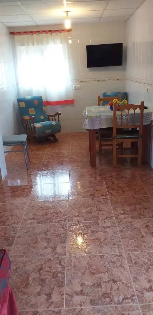 Menjador de Casa o xalet en venda en Fuente Álamo de Murcia amb Traster, Moblat i Piscina comunitària