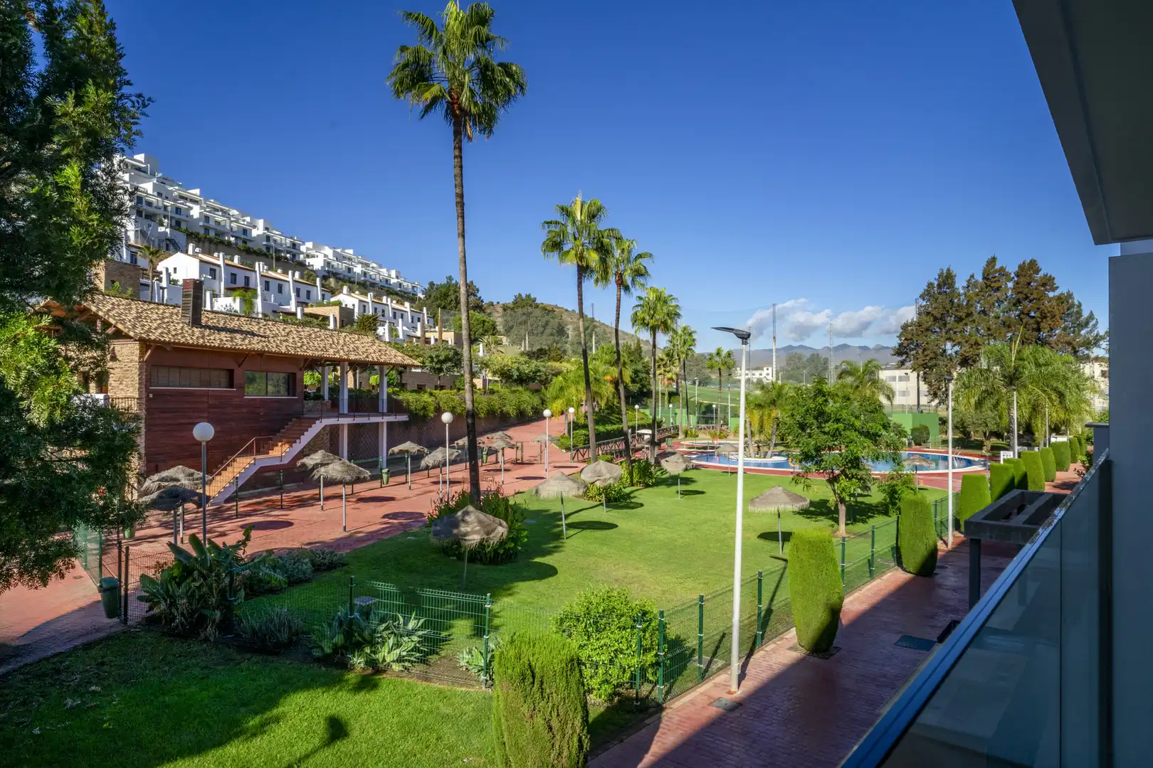 Garten von Wohnungen zum Verkauf in Mijas mit Klimaanlage, Terrasse und Abstellraum