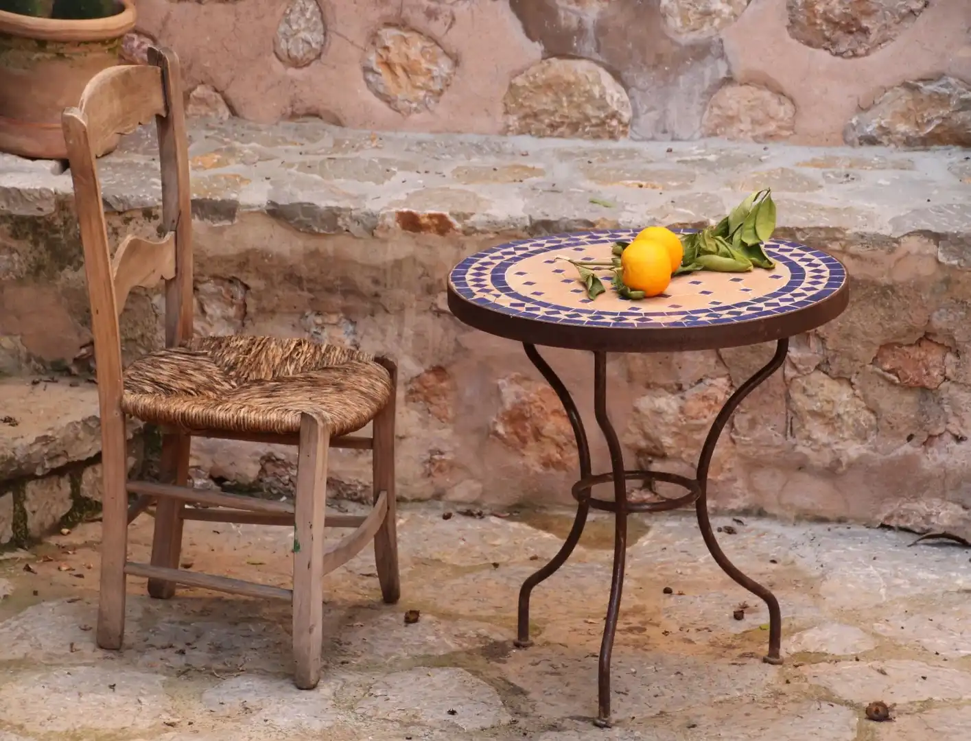 Terraza de Finca rústica en venta en Binissalem con Aire acondicionado, Calefacción y Jardín privado