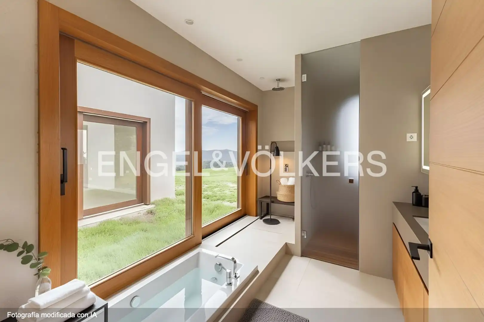 Badezimmer von Country house zum Verkauf in Sant Andreu de Llavaneres mit Klimaanlage, Heizung und Privatgarten
