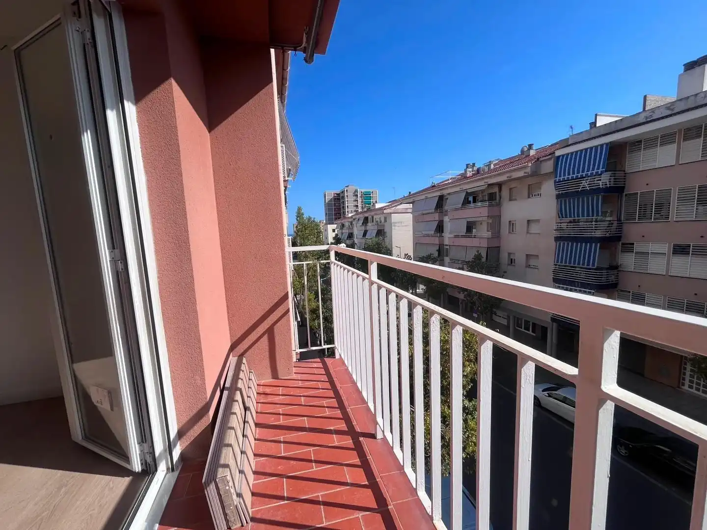 Terrasse von Wohnung zum Verkauf in Vilanova i la Geltrú mit Parkett und Balkon