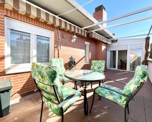 Terrace of Flat to rent in  Madrid Capital  with Air Conditioner, Heating and Parquet flooring