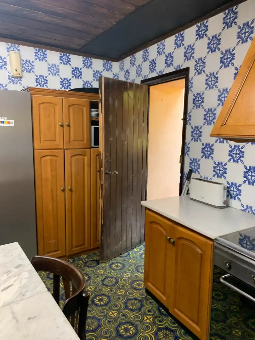Cuina de Casa o xalet en venda en Girona amb Jardí privat, Parquet i Terrassa