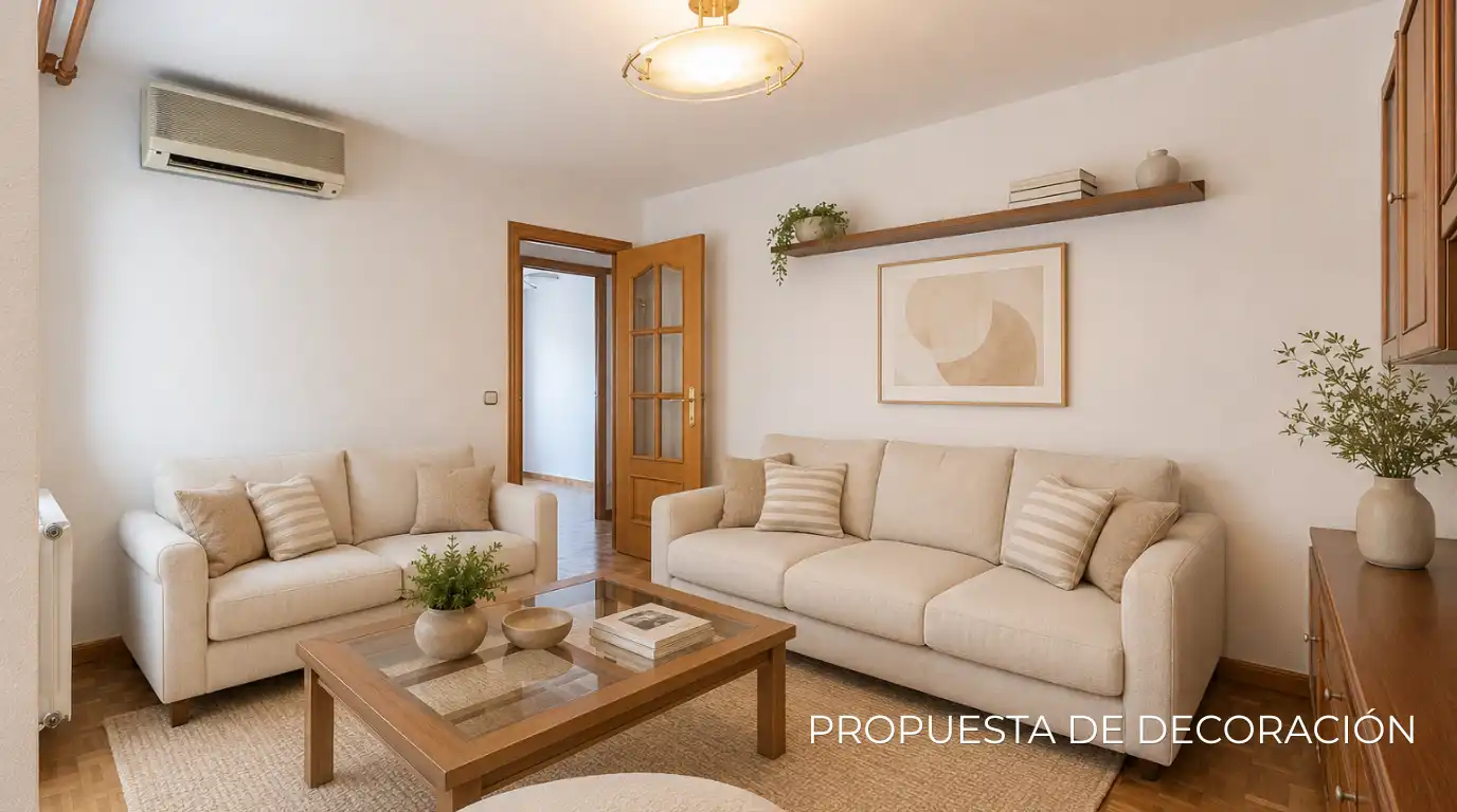 Sala d'estar de Pis en venda en Madrid amb Aire condicionat, Calefacció i Parquet