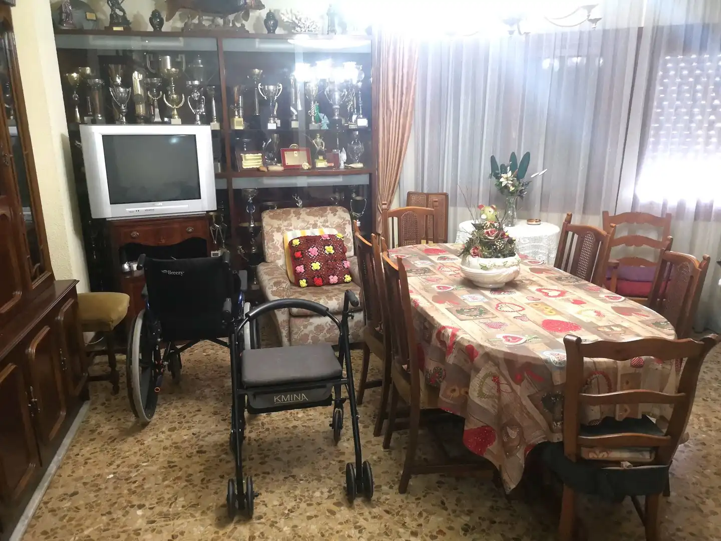 Menjador de Casa adosada en venda en Alzira amb Terrassa, Traster i Moblat