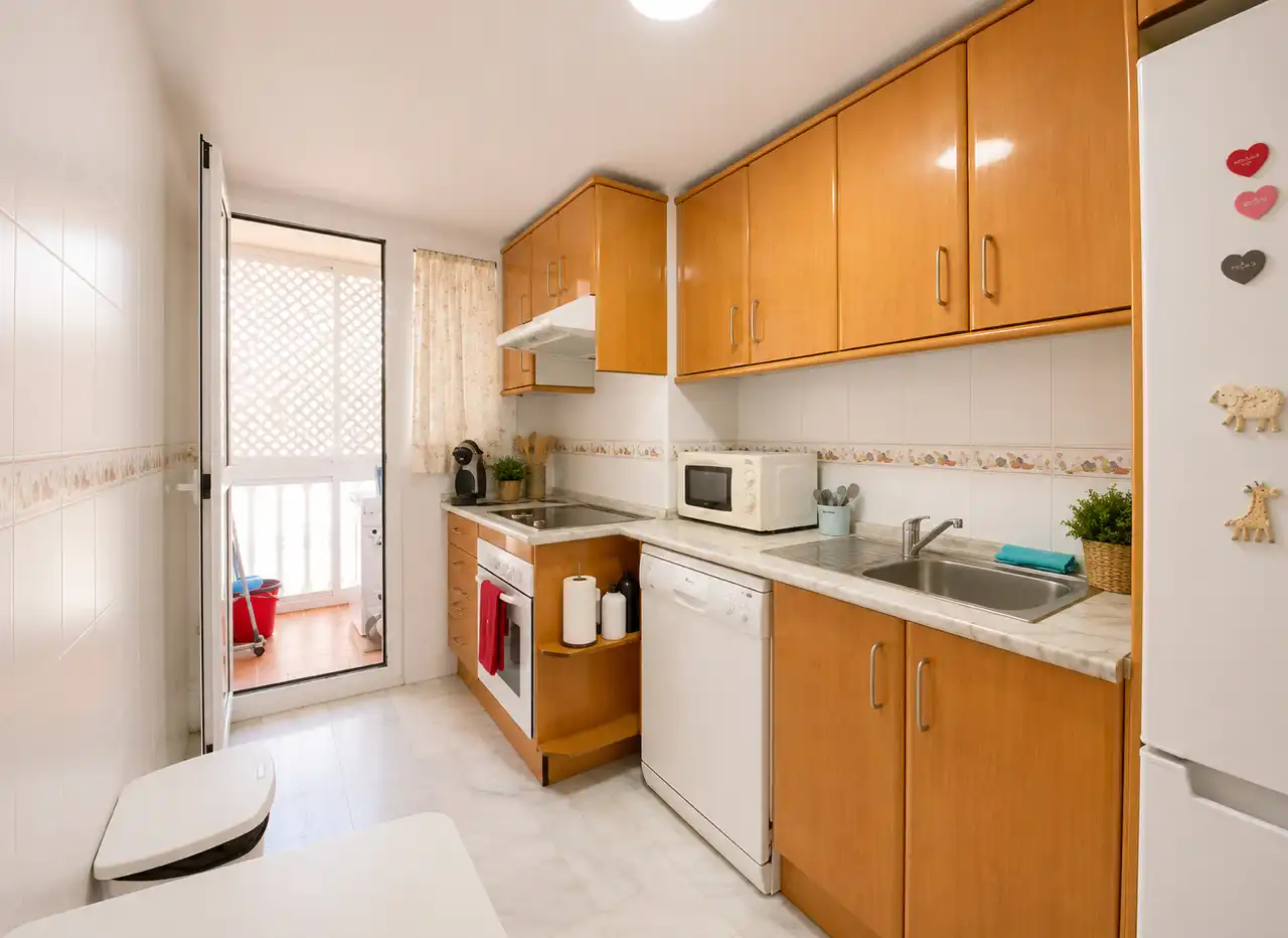Cocina de Piso en venta en Marbella con Aire acondicionado, Terraza y Amueblado