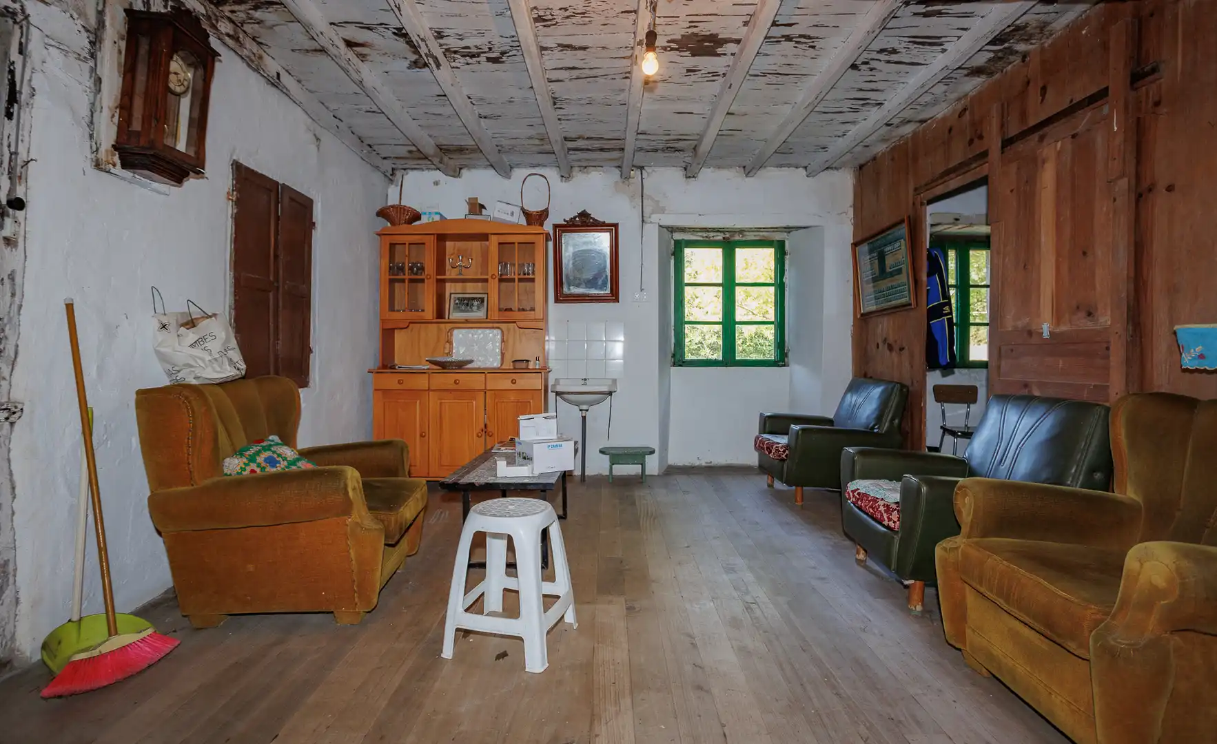 Sala de estar de Finca rústica en venta en Ourol con Amueblado
