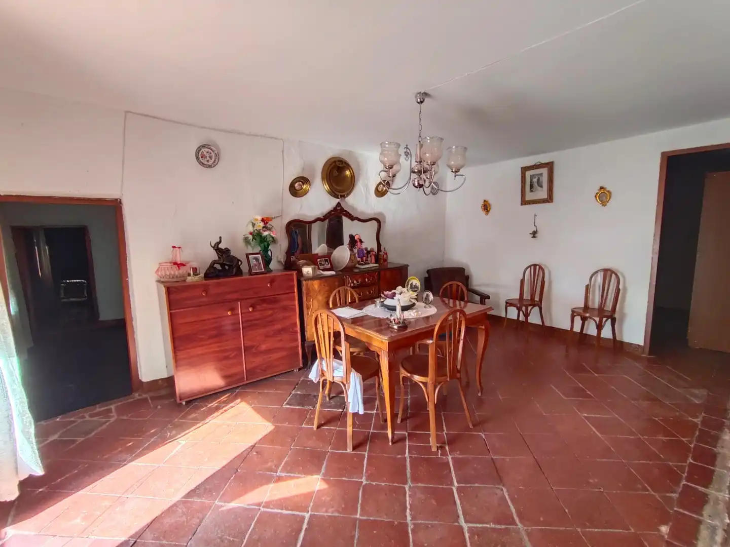 Dining room of Houses for sale in La Calahorra  with Terrace, Storage room and Furnished