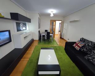 Living room of Flat to rent in Santander  with Heating, Parquet flooring and Furnished