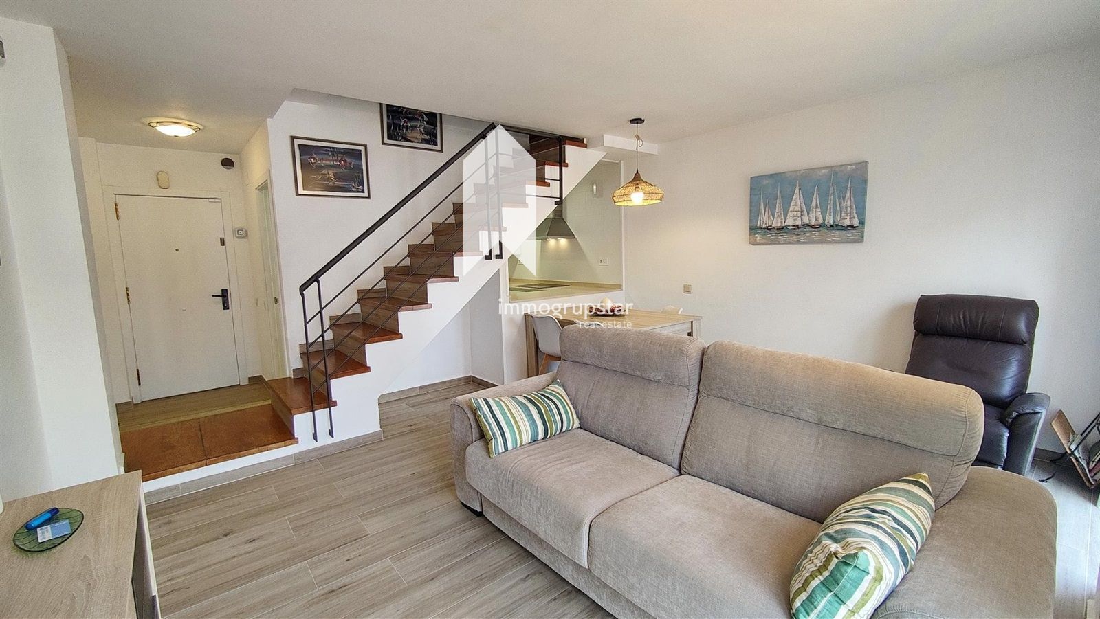 Sala de estar de Piso en venta en Calonge i Sant Antoni con Terraza y Balcón