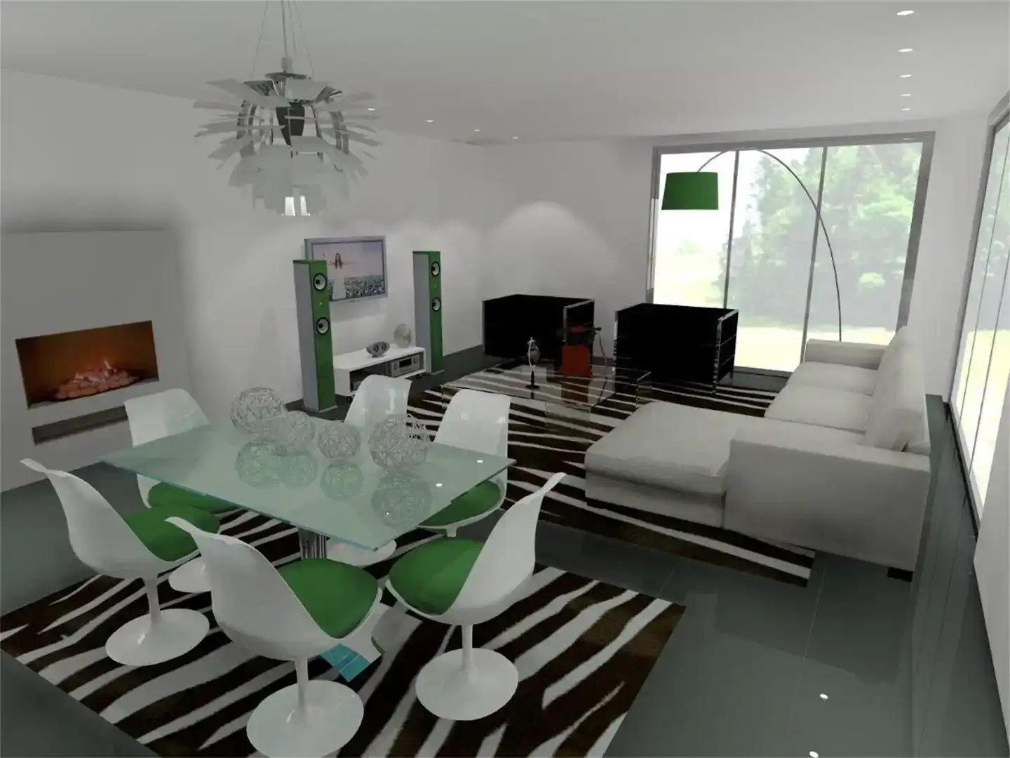 Living room of Houses for sale in Gijón   with Air Conditioner, Private garden and Parquet flooring