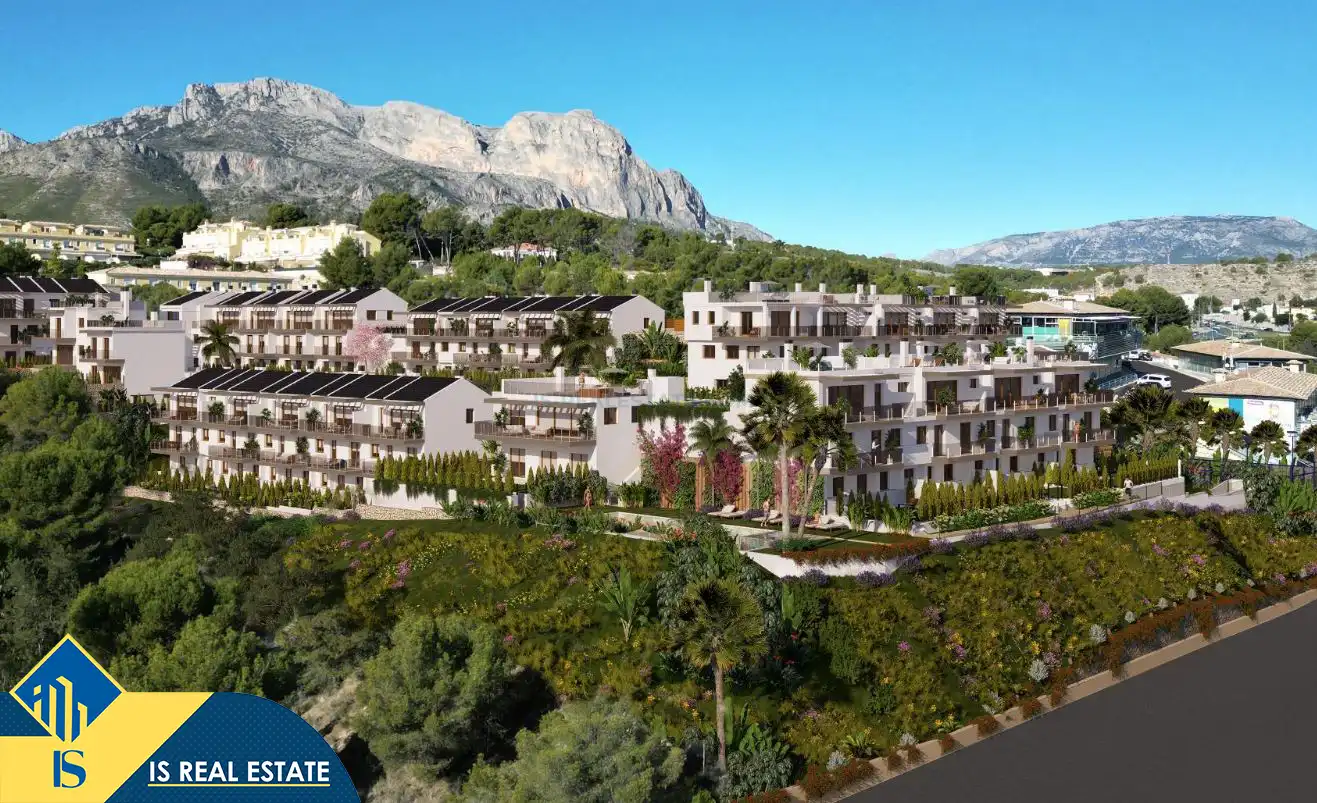 Vista exterior de Casa o chalet en venta en La Nucia con Terraza y Piscina