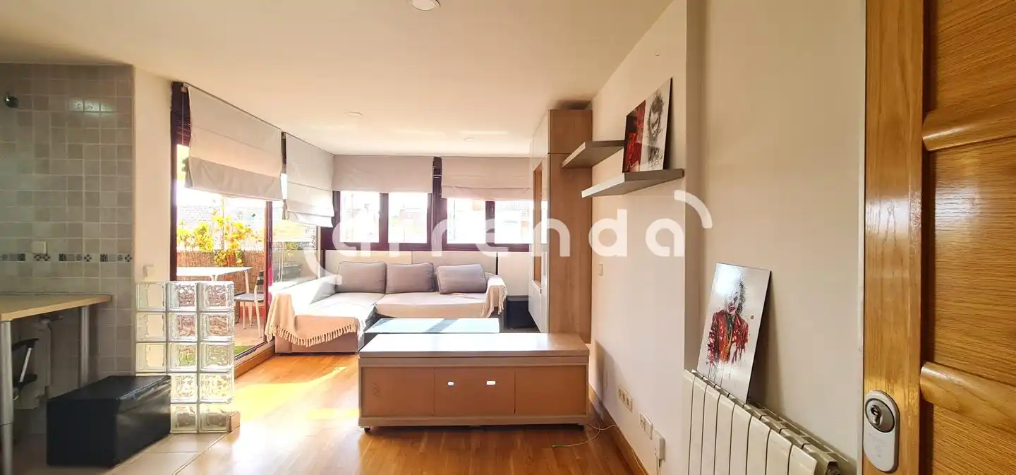 Sala de estar de Ático de alquiler en Madrid