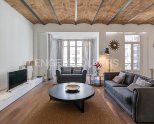 Living room of Apartment to rent in  Valencia Capital  with Air Conditioner, Terrace and Balcony