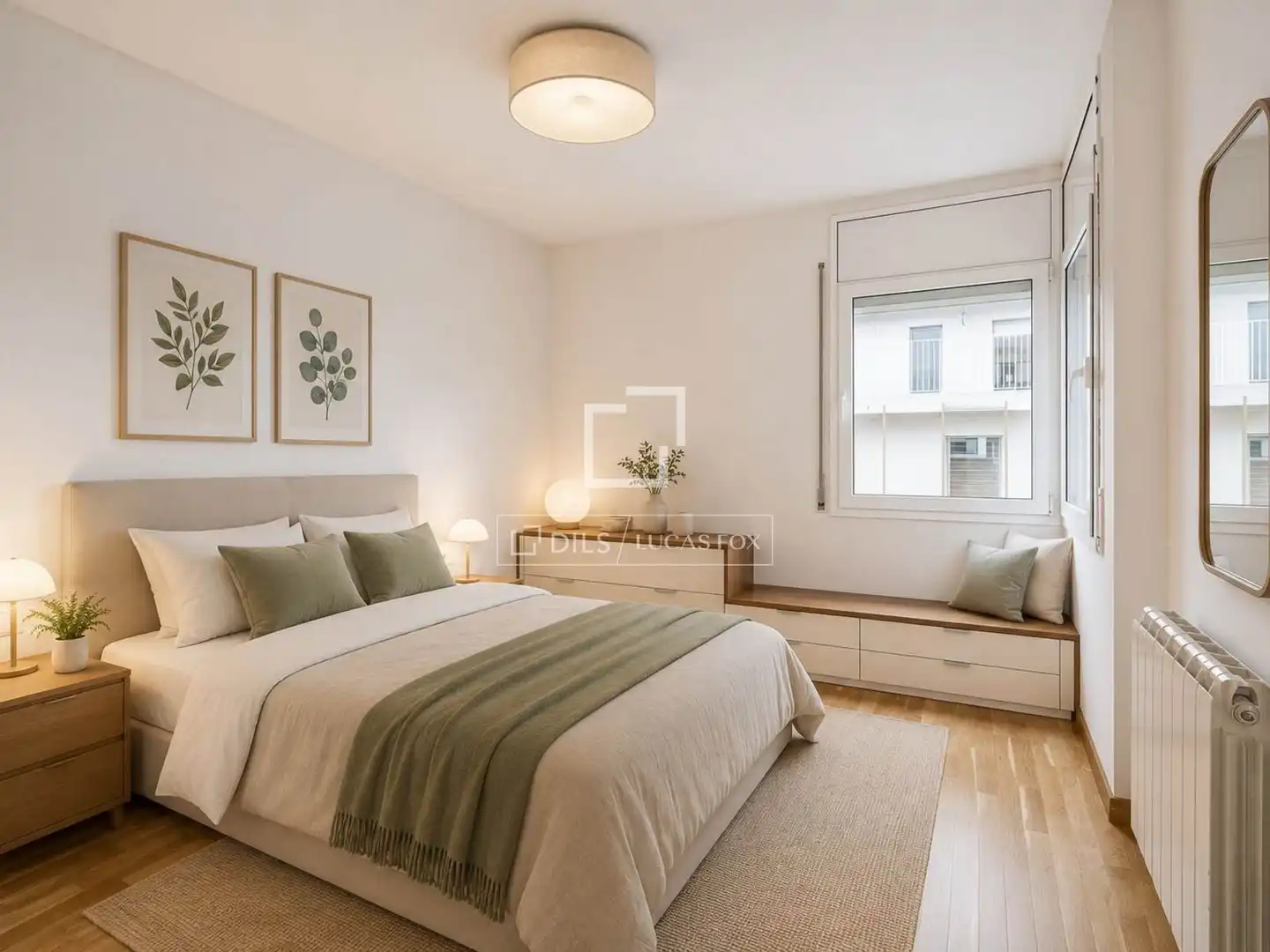 Schlafzimmer von Wohnung zum Verkauf in Sant Cugat del Vallès mit Heizung, Terrasse und Balkon