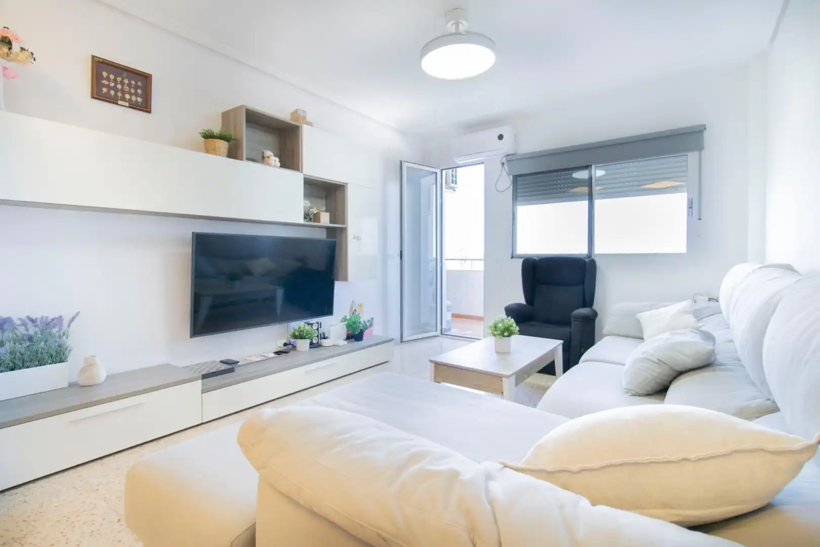 Sala de estar de Piso en venta en  Valencia Capital con Aire acondicionado, Trastero y Balcón