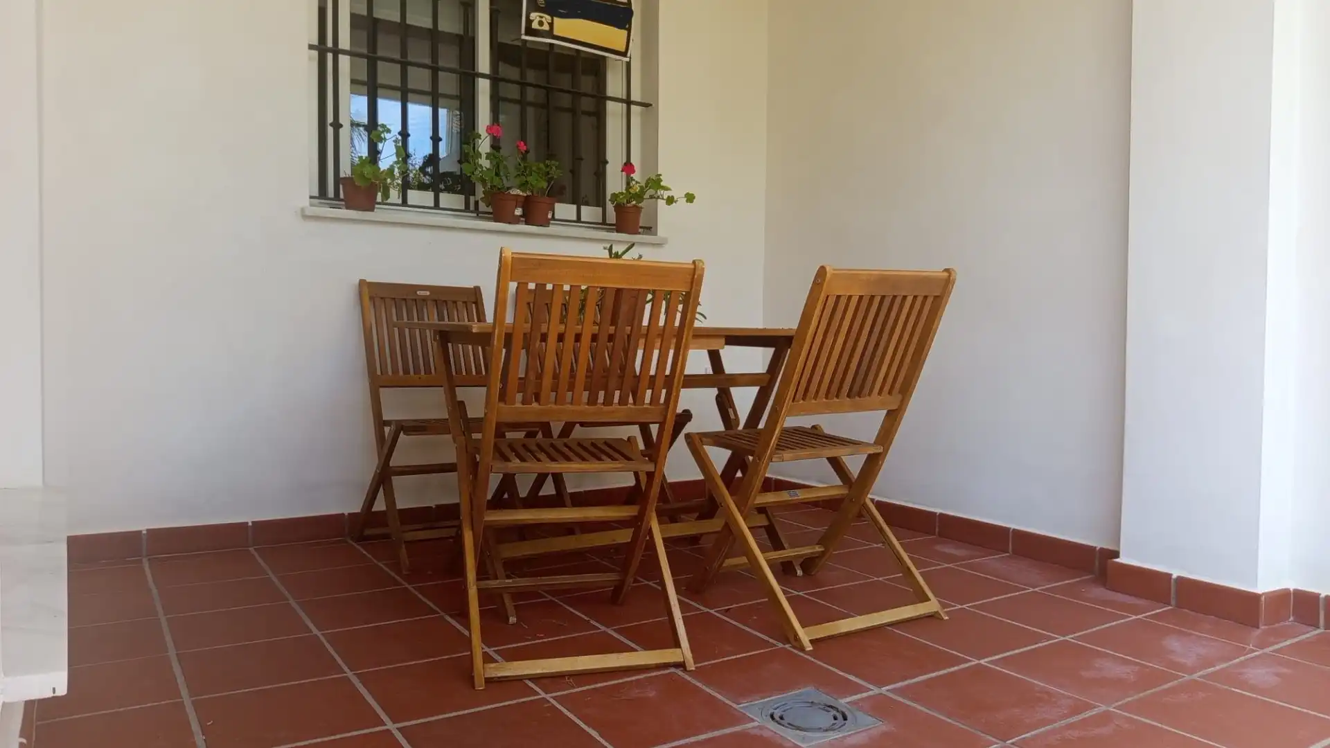 Terrasse von Wohnung zum Verkauf in Chipiona mit Heizung, Privatgarten und Terrasse
