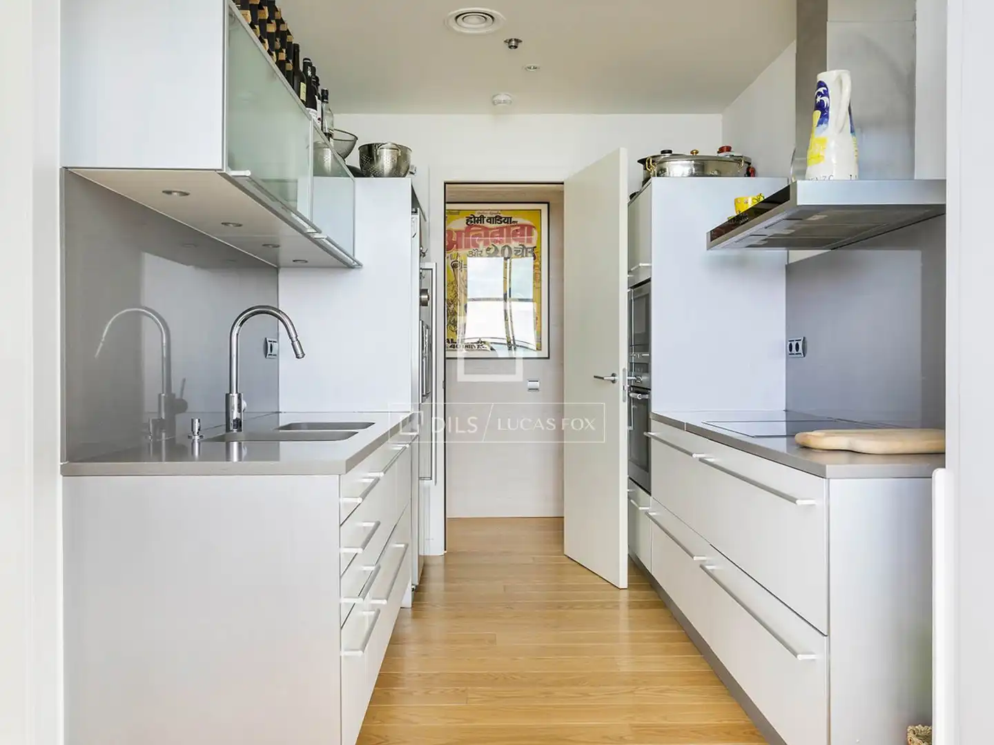 Küche von Dachboden zum Verkauf in Barcelona mit Klimaanlage, Heizung und Privatgarten