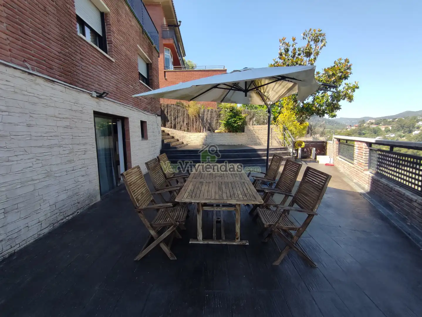 Terrassa de Casa o xalet en venda en Cervelló amb Aire condicionat, Calefacció i Jardí privat