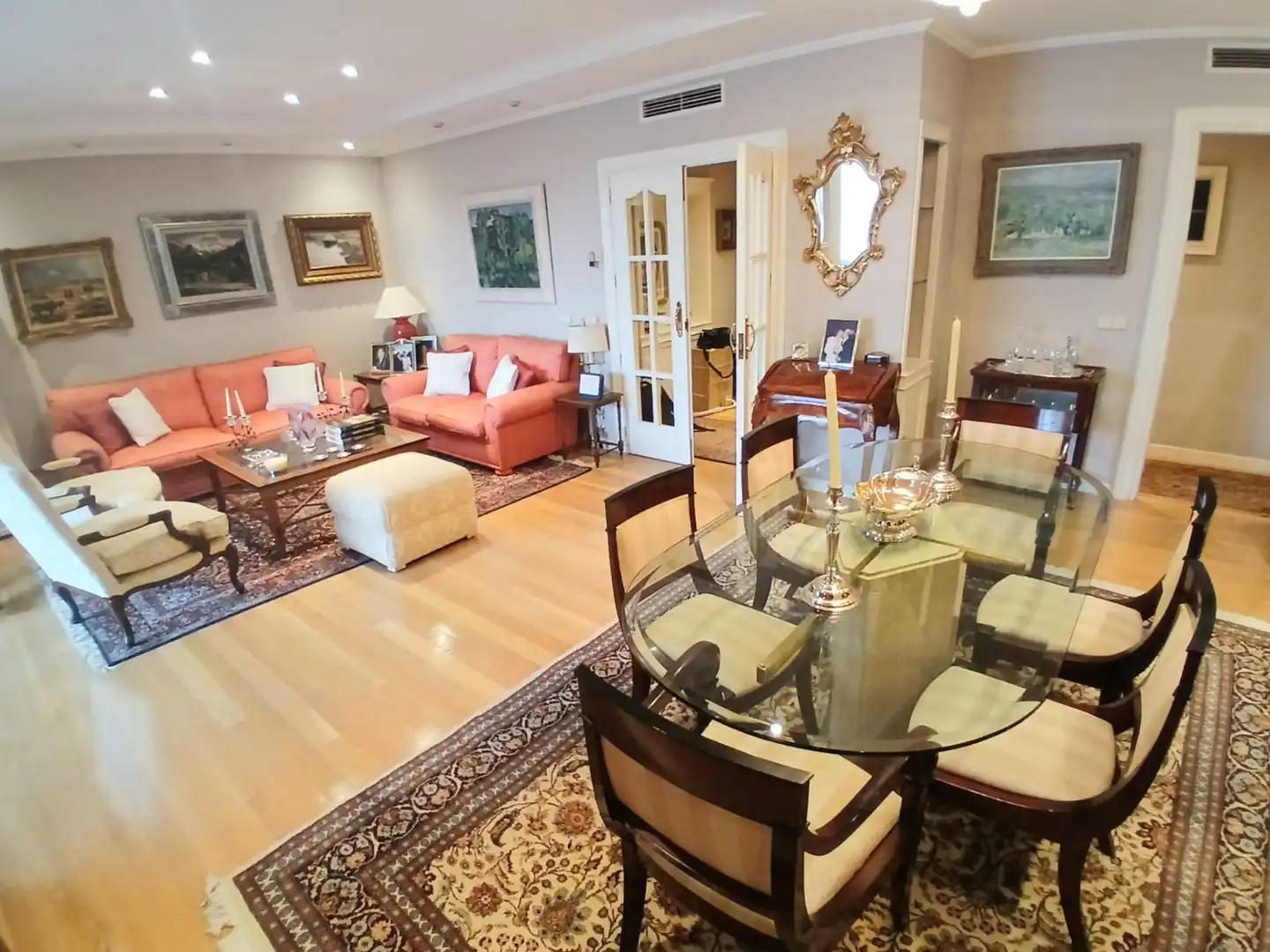 Living room of Flat for sale in Madrid  with Air Conditioner, Heating and Private garden