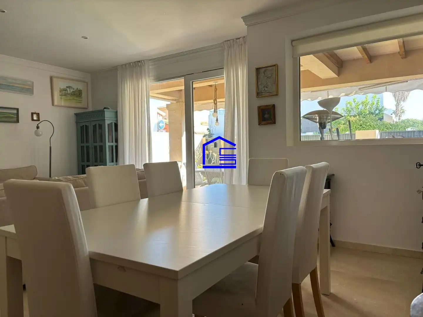 Comedor de Casa adosada en venta en El Puerto de Santa María con Aire acondicionado, Jardín privado y Amueblado