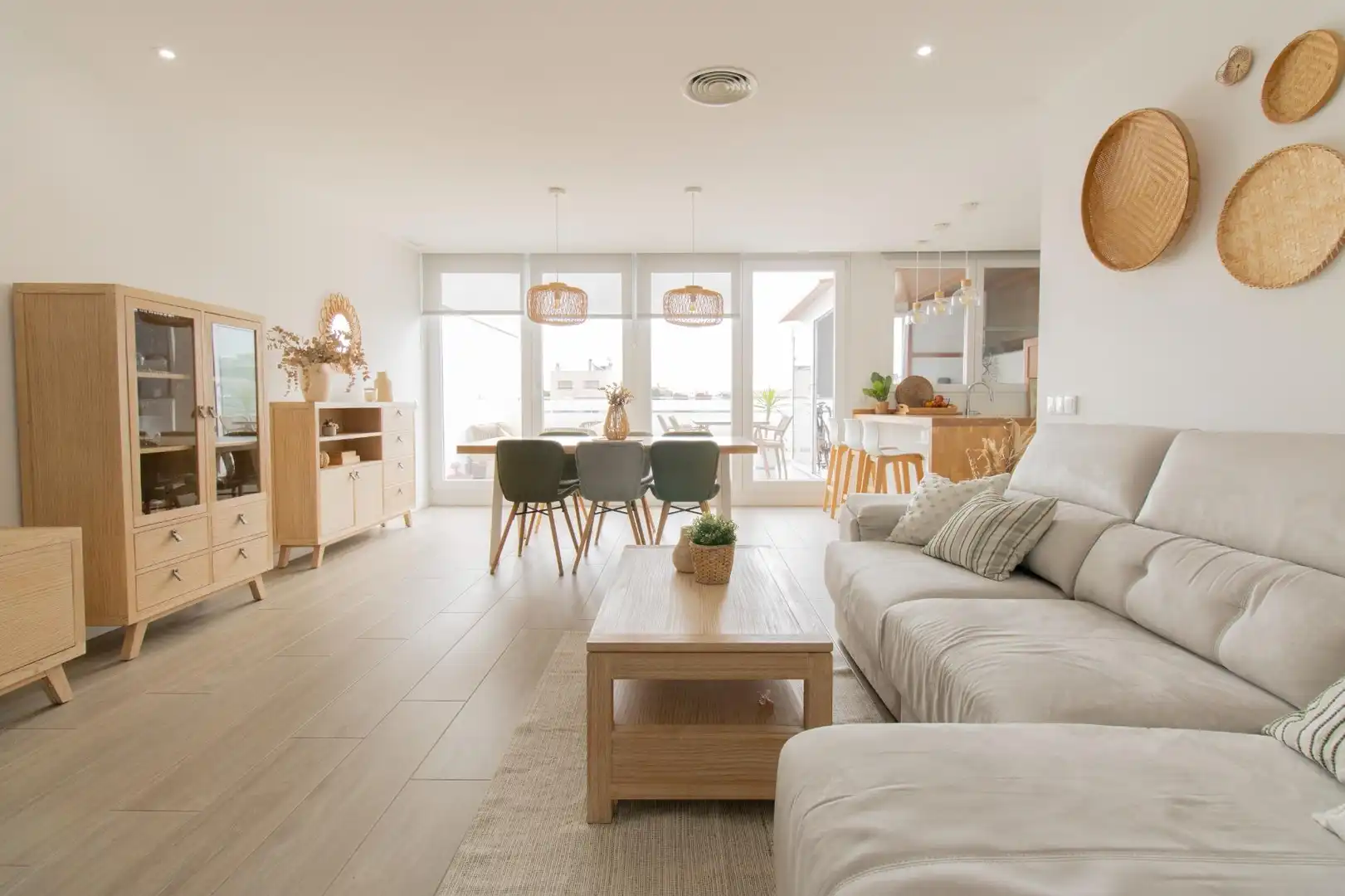Living room of Attic for sale in Rafelbuñol / Rafelbunyol  with Air Conditioner, Terrace and Storage room
