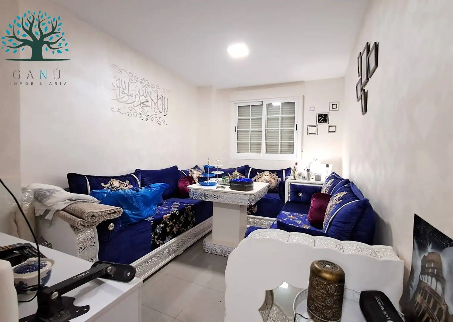 Sala de estar de Piso en venta en Mazarrón con Aire acondicionado, Terraza y Amueblado