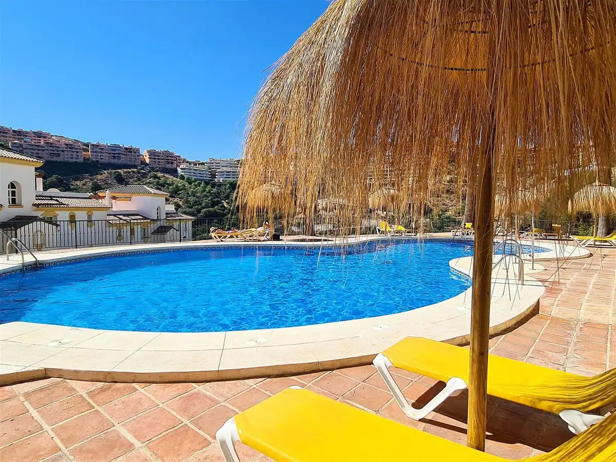 Swimming pool of Apartments for sale in Mijas  with Air Conditioner, Heating and Terrace