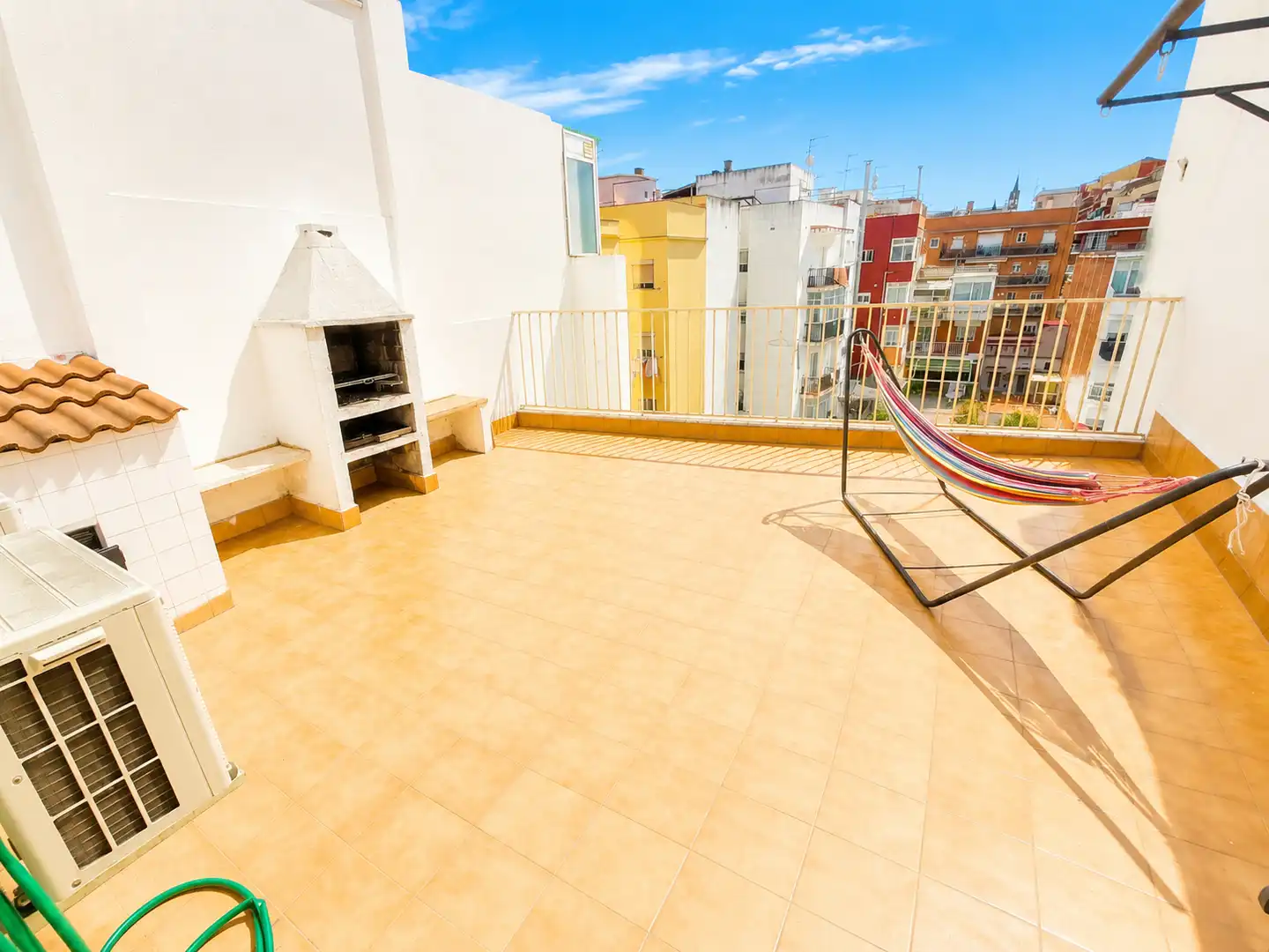 Terrace of Duplexes for sale in Santa Coloma de Gramenet  with Air Conditioner, Heating and Parquet flooring