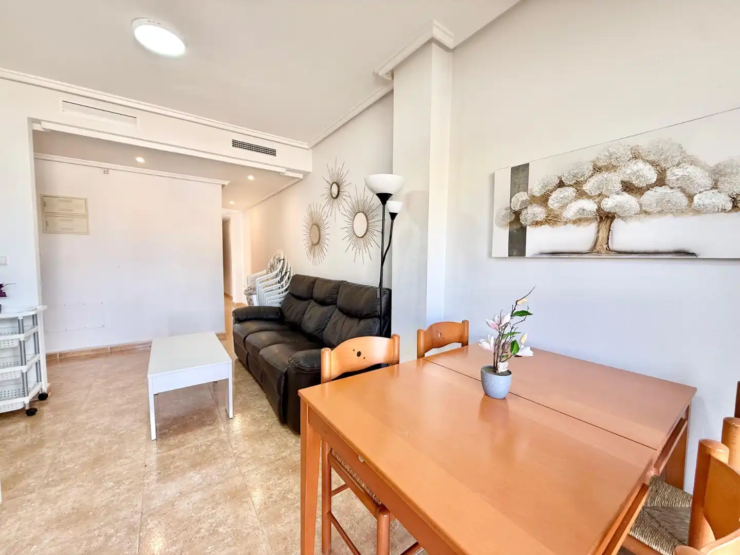Sala de estar de Apartamento de alquiler en Guardamar del Segura con Aire acondicionado, Calefacción y Amueblado