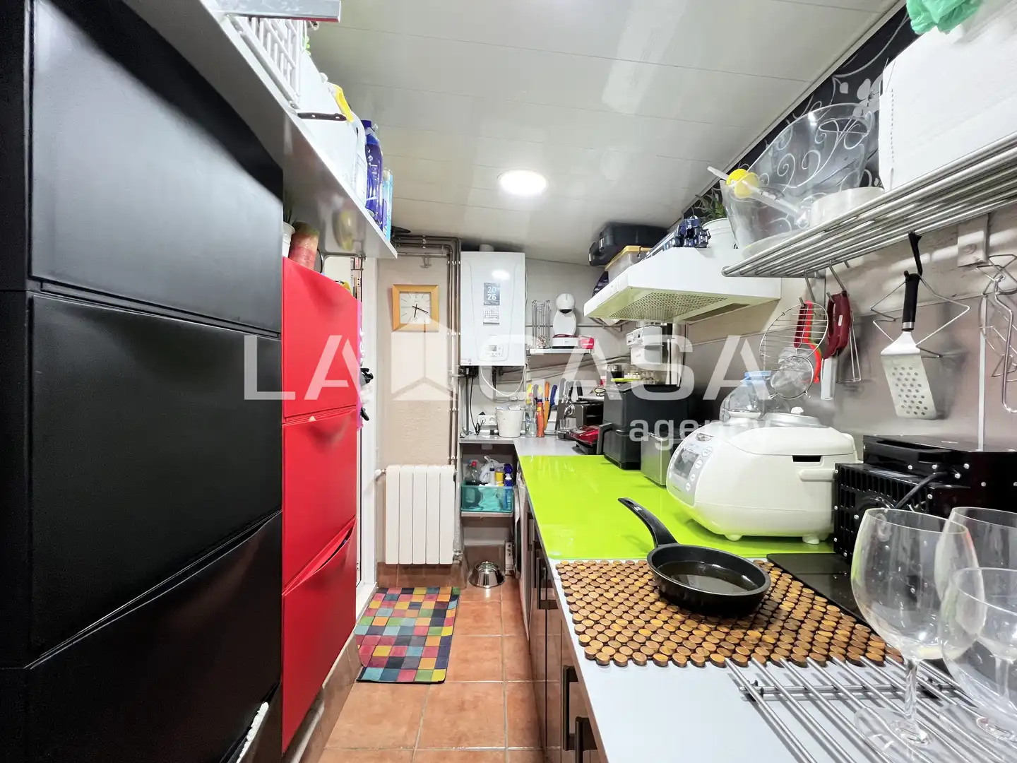 Kitchen of Flat for sale in Badalona  with Balcony